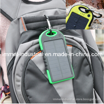 5000mAh Sports Design Waterproof USB Solar Charger Power Bank